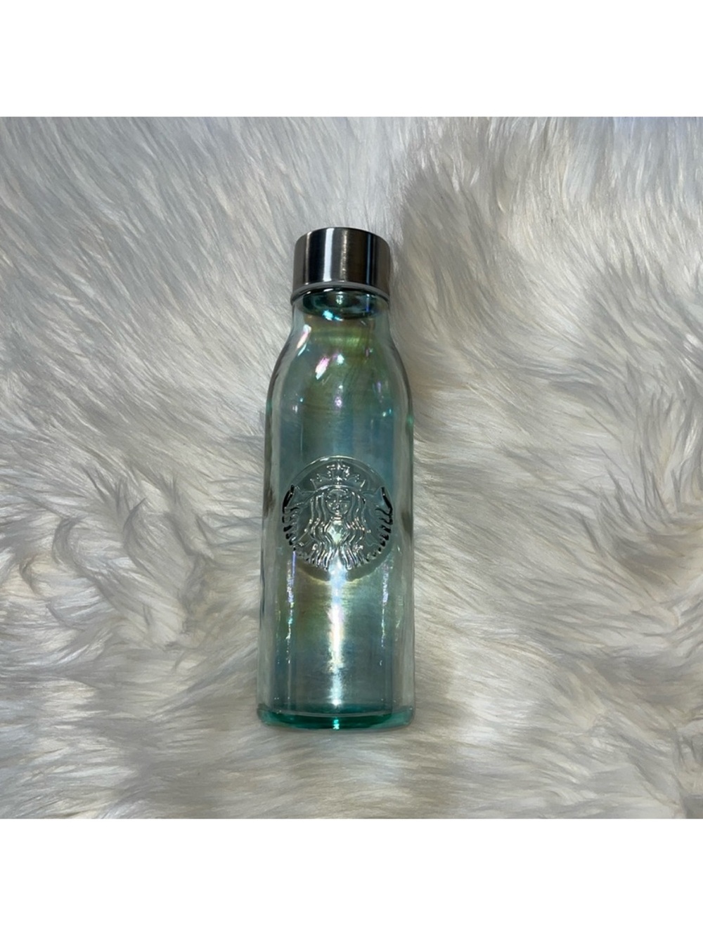 Starbucks recycled glass rainbow cold brew coffee bottle